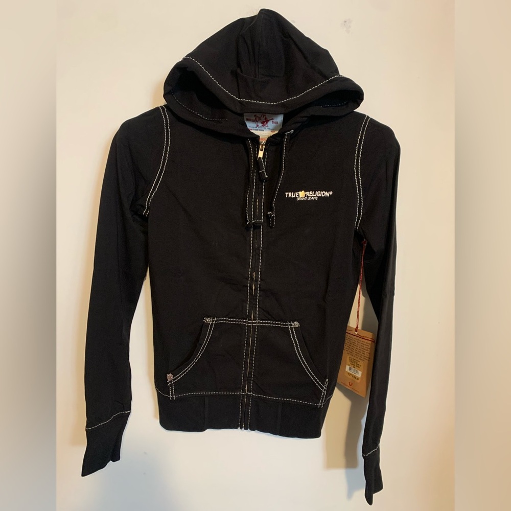 NWT True Religion Women’s Zip-Up Hood Made in USA